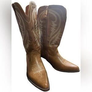 Cloud walker brown cowboy boot size 10